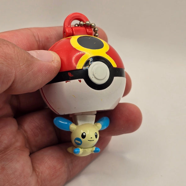 Pokemon Popping Out Mini Figure Keychain Charm Strap - Minun - 20240412 - RWK319