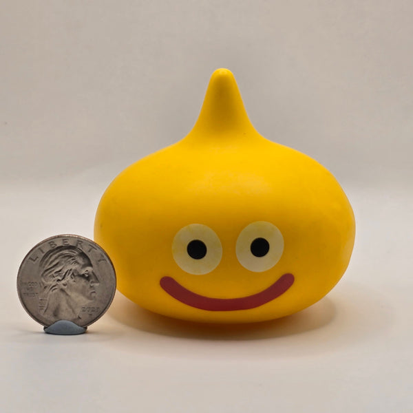 Dragon Quest Series Rubber Mini Figure - Yellow Slime (ONE END IS A LITTLE ROUGH) - 20240415 - RWK326