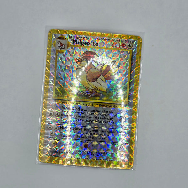 Vintage Pokemon Boot Vending Machine Sticker Card - Prism / Holo / Foil / etc. - Pidgeotto - 20240418B