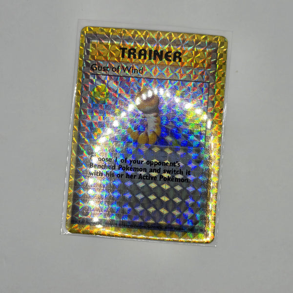 Vintage Pokemon Boot Vending Machine Sticker Card - Prism / Holo / Foil / etc. - TRAINER Gust of Wind - Weedle - 20240418B