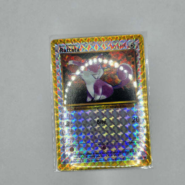 Vintage Pokemon Boot Vending Machine Sticker Card - Prism / Holo / Foil / etc. - Rattata #02 - 20240418B