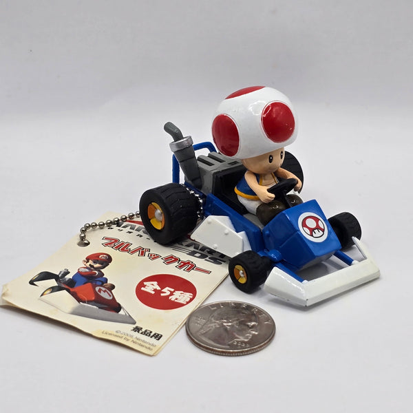 Mario Kart DS Pullback Car - Toad (EXHAUST PIPE FELL OFF ON ONE SIDE AND I GLUED IT BACK ON) - 20240422 - RWK327