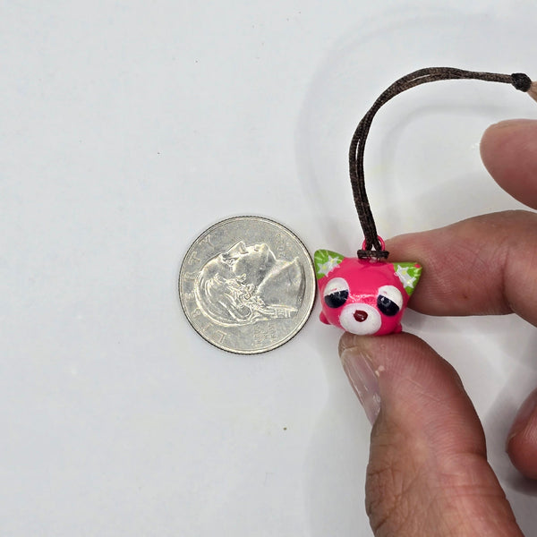 Green Tea Cat Mini Figure Keychain Charm Strap - 20240422 - RWK321