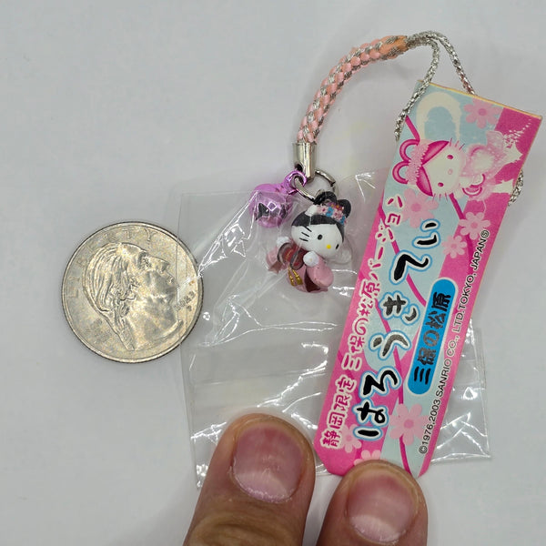 Hello Kitty Bell Charm Mini Figure Strap - 20240422B - RWK327