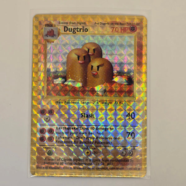 Vintage Pokemon Boot Vending Machine Sticker Card - Prism / Holo / Foil / etc. - Dugtrio - 20240423C