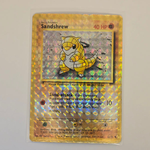 Vintage Pokemon Boot Vending Machine Sticker Card - Prism / Holo / Foil / etc. - Sandshrew - 20240423C