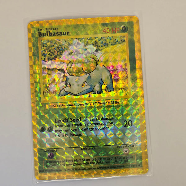 Vintage Pokemon Boot Vending Machine Sticker Card - Prism / Holo / Foil / etc. - Bulbasaur - 20240423C