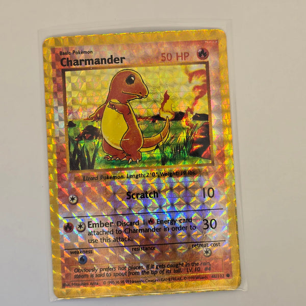 Vintage Pokemon Boot Vending Machine Sticker Card - Prism / Holo / Foil / etc. - Charmander - 20240423C