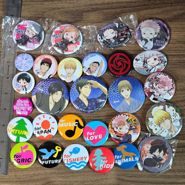 Random Anime Pin Can Badge Lot #02 - 20240424 - RWK327