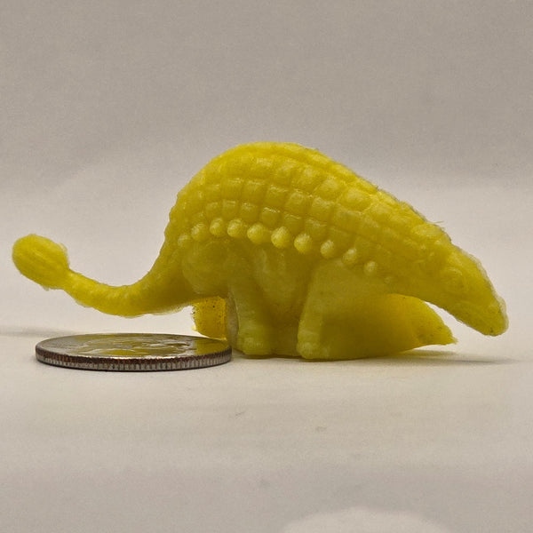 Vintage Mini Plastic Dinosaur Dude - Yellow - 20240424D - RWK322