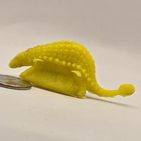 Vintage Mini Plastic Dinosaur Dude - Yellow - 20240424D - RWK322