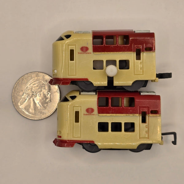 2x Plastic Train Cabooses - 20240424D - RWK322
