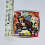 Pokemon Sun & Moon Lenticular Sticker - Entei  - 20210602 - BL63