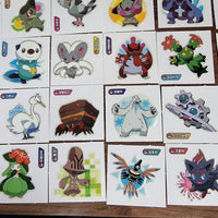4x Random Korean GID Pokemon Rubber Seal Stickers (Black & White Era) (2014) - 20220323 - RWK073 - PLSDRW