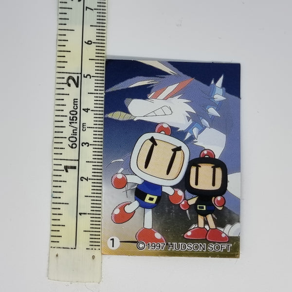 Super Bomberman 5 Sticker Card #1 - 20220711 - RWK142 - BKSHF