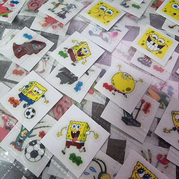 Korean Spongebob Squarepants Rubber Sticker COMPLETE SET (2009) (84 STICKERS) - 20220806 - RWK156