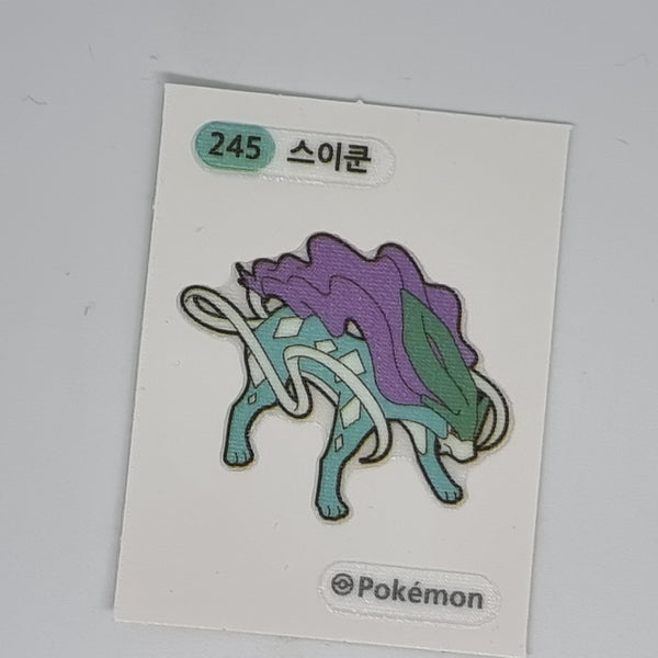 Korean Pokemon Samlip Bread Dibudibu Seal Sticker (2022) - #245 - Suicune  - 20230125 - BKSHF