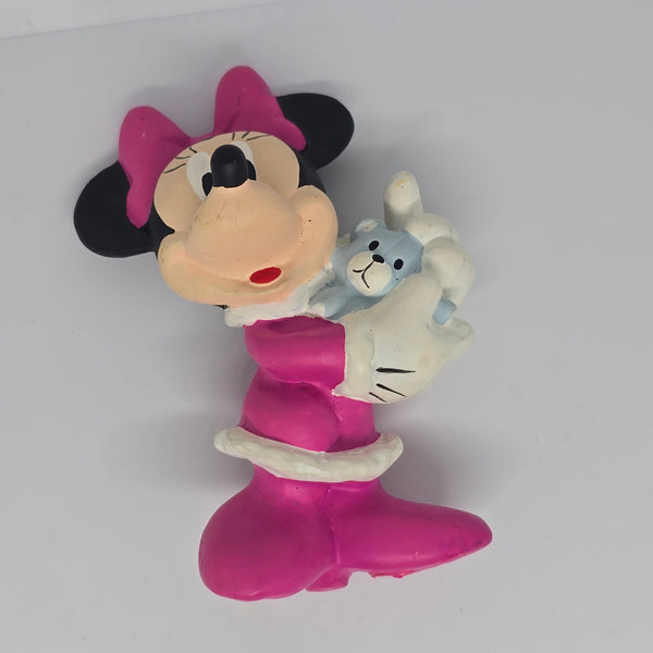 Minnie Mouse Porcelain Mini Figure (BASE BROKEN OFF BUT STANDS.) - 20240209B - RWK279