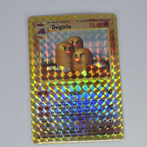 Vintage Pokemon Boot Vending Machine Sticker Card - Prism / Holo / Foil / etc. - Dugtrio - 20240305B - RWK294 - BKSHF