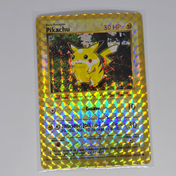 Vintage Pokemon Boot Vending Machine Sticker Card - Prism / Holo / Foil / etc. - Pikachu - 20240307B - BKSHF