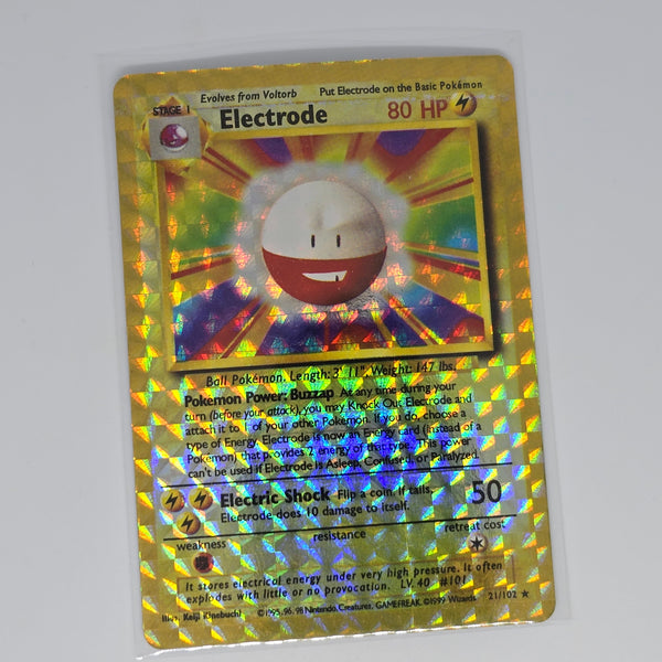 Vintage Pokemon Boot Vending Machine Sticker Card - Prism / Holo / Foil / etc. - Electrode #02 - 20240307B - BKSHF