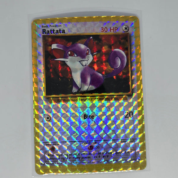 Vintage Pokemon Boot Vending Machine Sticker Card - Prism / Holo / Foil / etc. - Rattata - 20240307B - BKSHF
