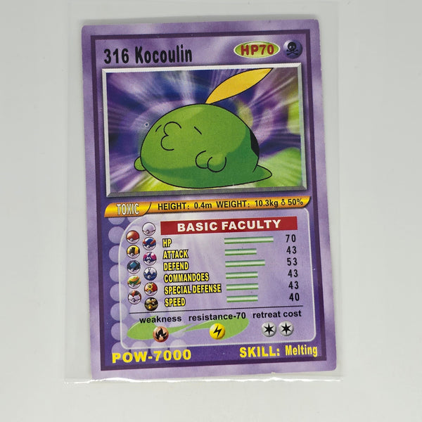 Pocket Monster Pedigree Cards (Chinese Pokemon Boot Card Series) - Kocoulin - 20240307C
