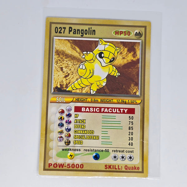 Pocket Monster Pedigree Cards (Chinese Pokemon Boot Card Series) - Pangolin - 20240307C