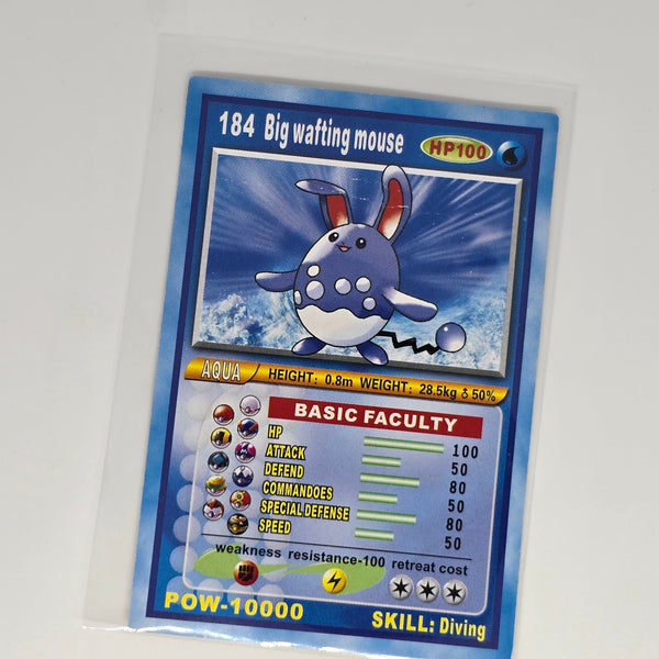 Pocket Monster Pedigree Cards (Chinese Pokemon Boot Card Series) - Big Wafting Mouse - 20240307C