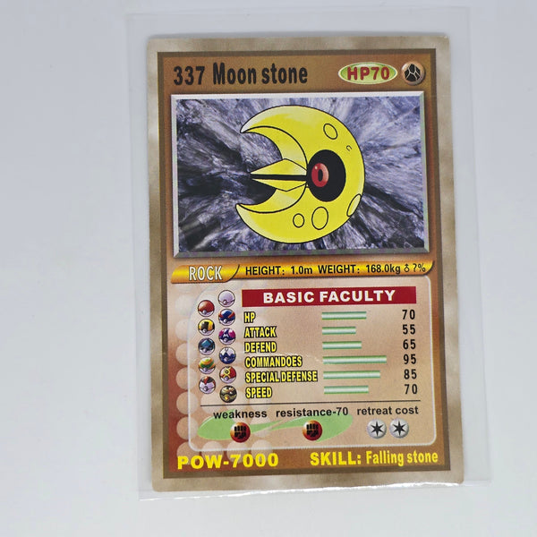 Pocket Monster Pedigree Cards (Chinese Pokemon Boot Card Series) - Moon Stone - 20240307C