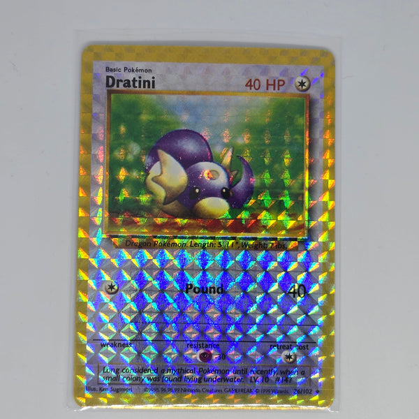 Vintage Pokemon Boot Vending Machine Sticker Card - Prism / Holo / Foil / etc. - Dratini #01 - 20240312B - RWK299