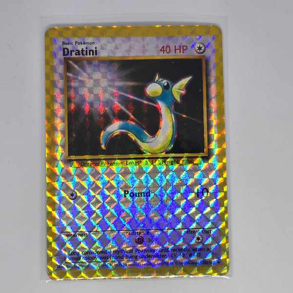 Vintage Pokemon Boot Vending Machine Sticker Card - Prism / Holo / Foil / etc. - Dratini #02 - 20240312B - RWK299