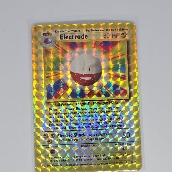 Vintage Pokemon Boot Vending Machine Sticker Card - Prism / Holo / Foil / etc. - Electrode #01 - 20240312B - RWK299