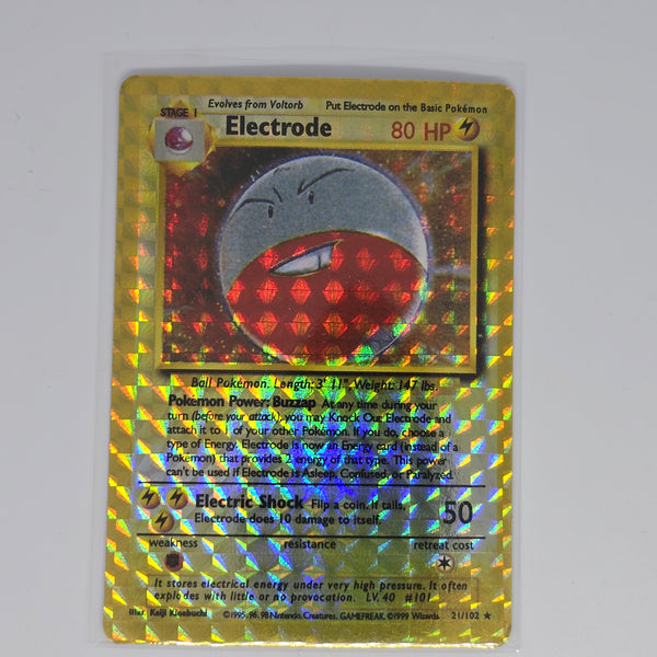 Vintage Pokemon Boot Vending Machine Sticker Card - Prism / Holo / Foil / etc. - Electrode #02 - 20240312B - RWK299