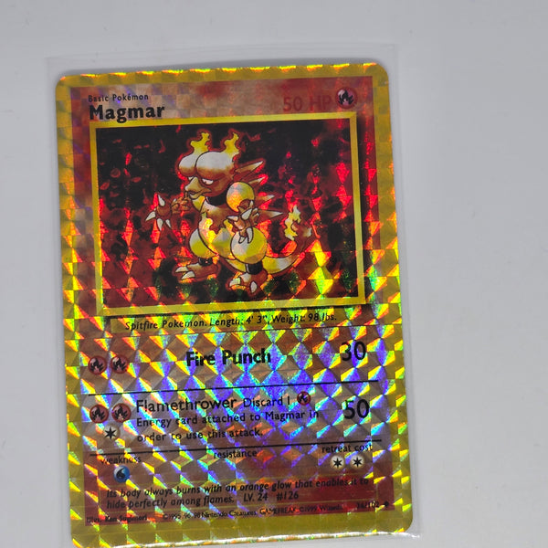 Vintage Pokemon Boot Vending Machine Sticker Card - Prism / Holo / Foil / etc. - Magmar - 20240312B - RWK299