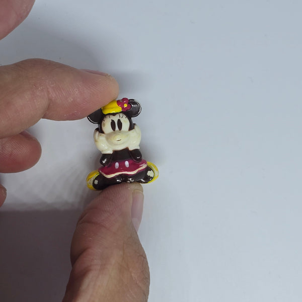 Teeny Tiny Minnie Mouse Mini Figure (SOMETHING ON THE BOTTOM BROKE OFF) - 20240313B - RWK300
