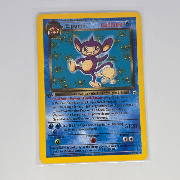 Vintage Pokemon Beckett (Japanese) Gym Boot Series Card - Aipom - 20240314B