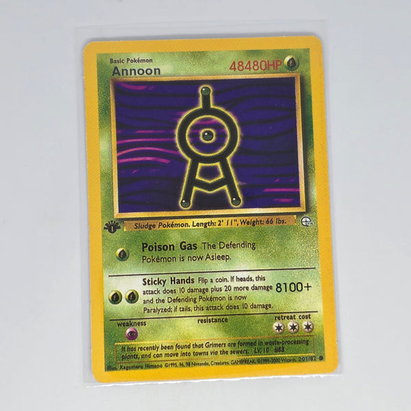 Vintage Pokemon Beckett (Japanese) Gym Boot Series Card - Unown - 20240314B