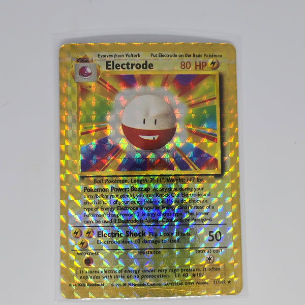 Vintage Pokemon Boot Vending Machine Sticker Card - Prism / Holo / Foil / etc. - Electrode #01 - 20240314B