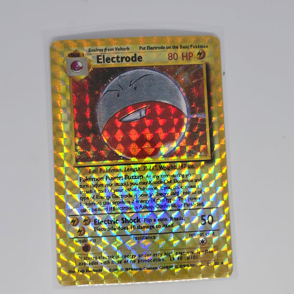 Vintage Pokemon Boot Vending Machine Sticker Card - Prism / Holo / Foil / etc. - Electrode #02 - 20240314B