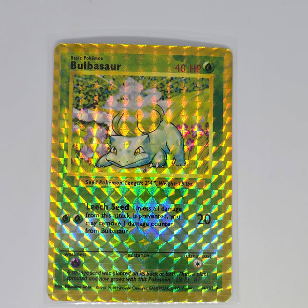 Vintage Pokemon Boot Vending Machine Sticker Card - Prism / Holo / Foil / etc. - Bulbasaur - 20240314B