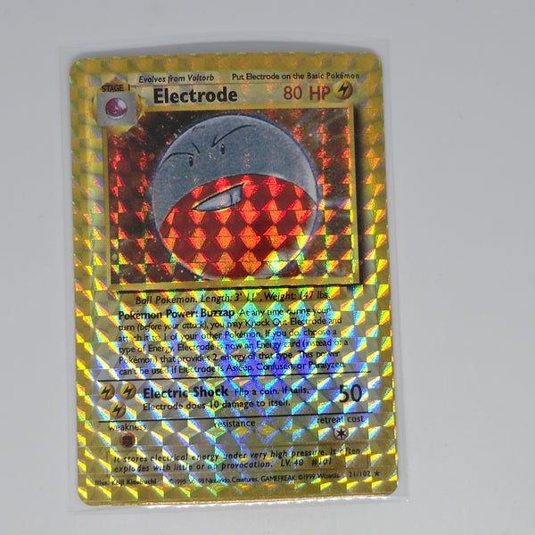 Vintage Pokemon Boot Vending Machine Sticker Card - Prism / Holo / Foil / etc. - Electrode - 20240315B