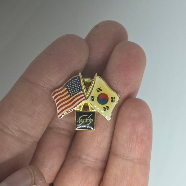 USA / South Korea Mini Enamel Pin - 20240318B